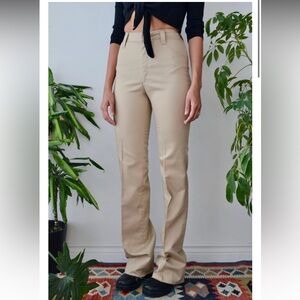 1970's "H Bar C Tomboy" Western Trousers. High Waist. Zipper Fly. Faux Pockets